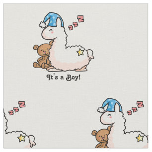 It's a Boy Llama! Fabric