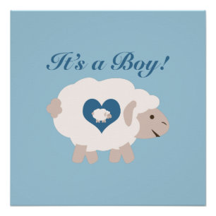 It's a Boy! Mama Sheep Poster
