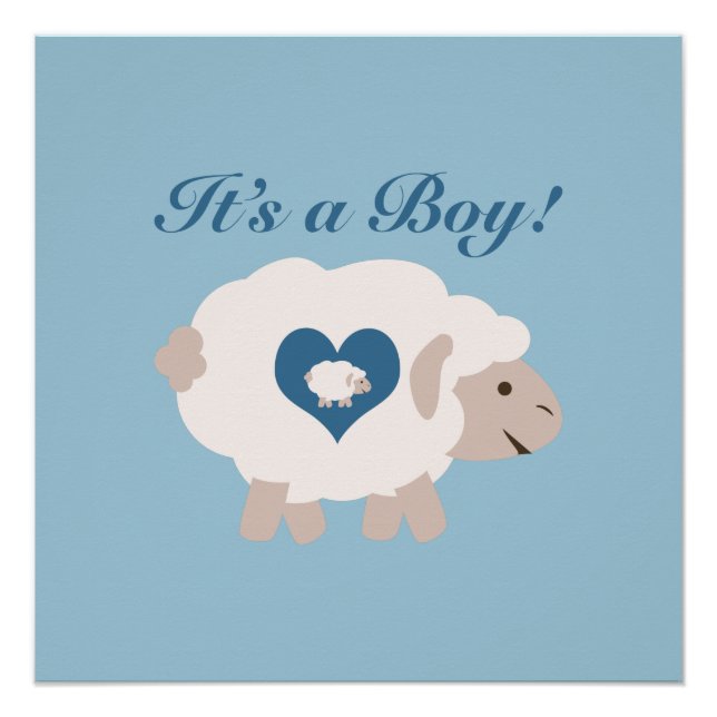 It's a Boy! Mama Sheep Poster (Front)
