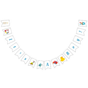 It's a Boy! Mandala in deep pink Bunting Bunting Bunting