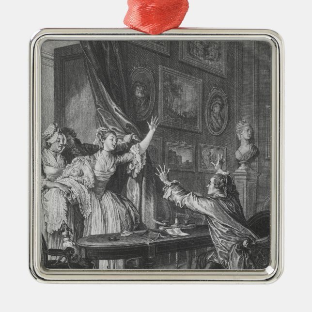 It's a boy metal tree decoration (Front)