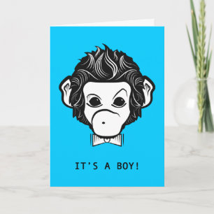 it's a boy! mister monkey announcement