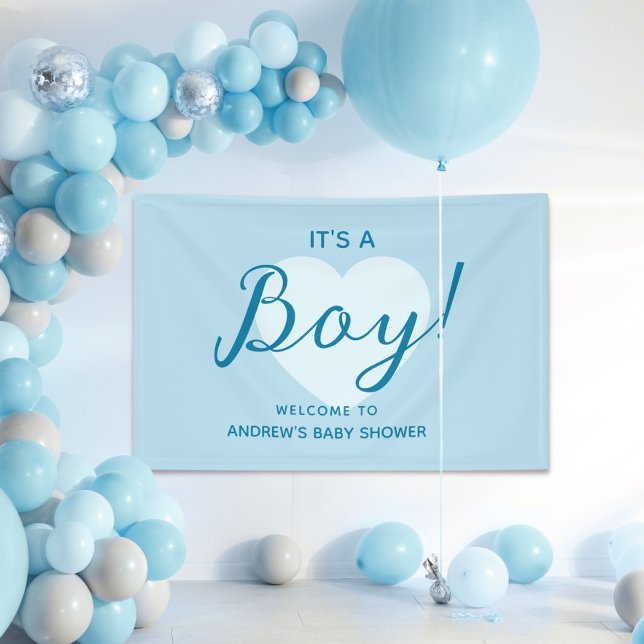 Its a Boy Modern Baby Shower Banner (its a boy banner, modern baby shower banner, baby boy banner, minimalist baby shower, chic baby show)