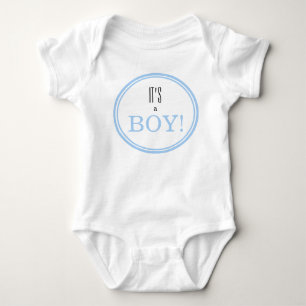 It's a Boy! Modern Blue Baby Gender Reveal  Bodysuit
