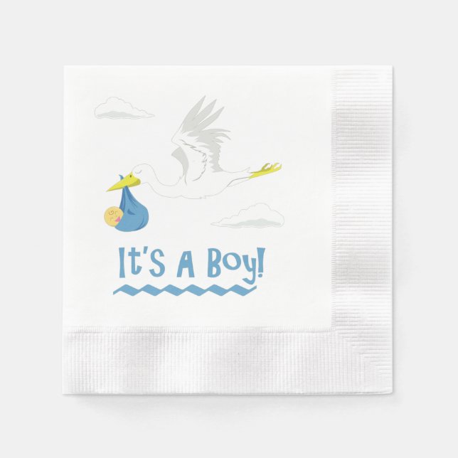 It's a Boy! Napkin (Front)