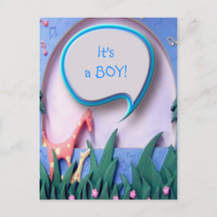 It's a BOY New Baby Announcement