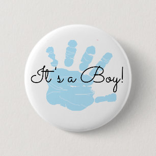 It's a Boy, New Baby Birth Announcement Button