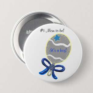 It's a Boy New Mum-to-be Baby Shower Button