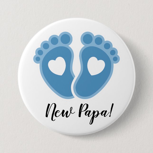 "It's A Boy!" New Papa Button (Front)