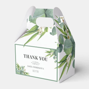 It's a Boy Palms Leaves Floral Green Baby Shower Favour Box