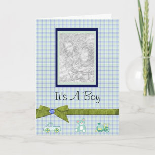 It's A Boy Personalised Baby Announcement