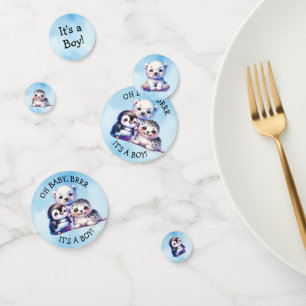 It's a Boy Polar Arctic Winter Baby Shower Confetti