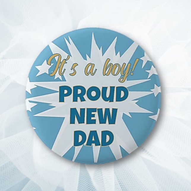 It's a boy! Proud New Dad Button (Creator Uploaded)