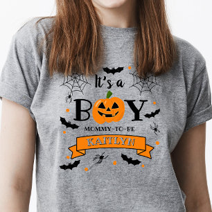 "It's A Boy" Pumpkin Halloween Baby Shower T-Shirt