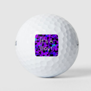 It's A Boy! Punk Stars Golf Balls