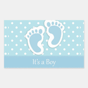 It's A Boy Rectangular Sticker