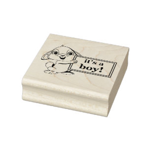 "It's a Boy" Rubber Stamp