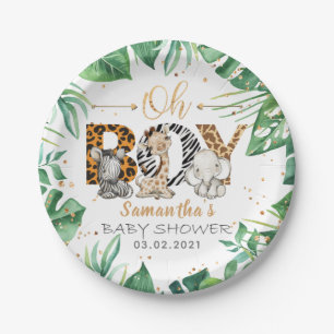 It's a Boy! Safari Baby Shower Plate