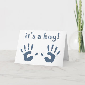 it's a boy! (see inside) announcement
