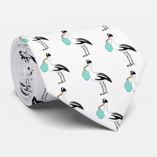 It's A Boy Stork Delivery Baby Reveal Party Tie