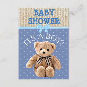 Its a Boy Teddy Bear Baby Shower Invitations
