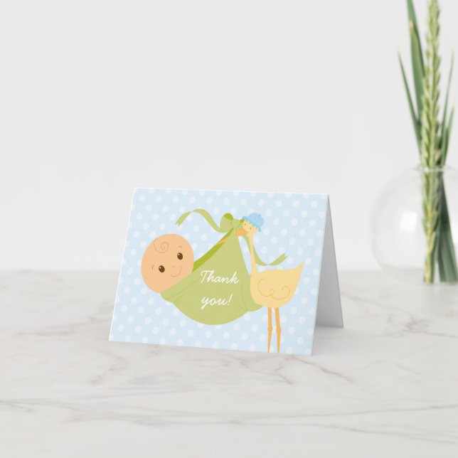 It's a Boy Thank You Card (Front)