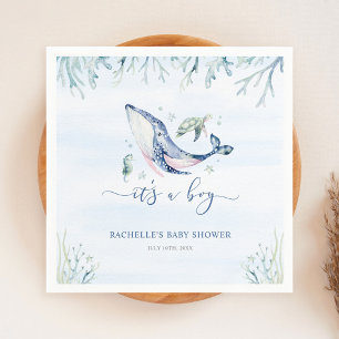 It's a Boy Under the Sea Baby Shower Napkin