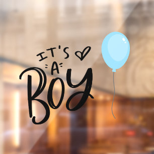 It's A Boy with Blue Balloon