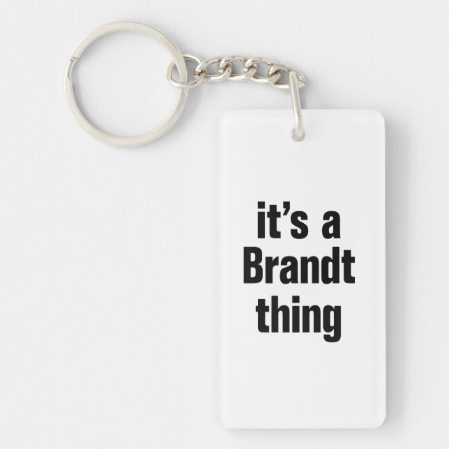 its a brandt thing key ring (Front)
