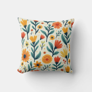 It's a bright patterned cushion.			 cushion