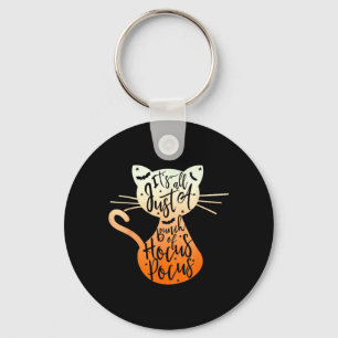 Its A Bunch Of Hocus Pocus Halloween Black Cat Key Ring