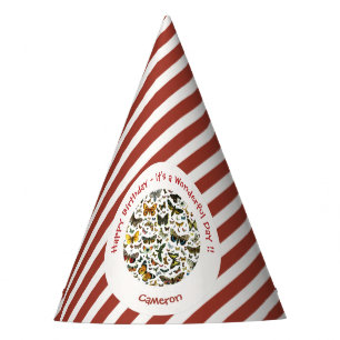 It's a Butterfly Birthday, Collage Items for Party Hat