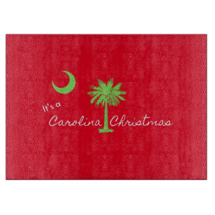 It's A Carolina Christmas South Carolina Holiday Cutting Board