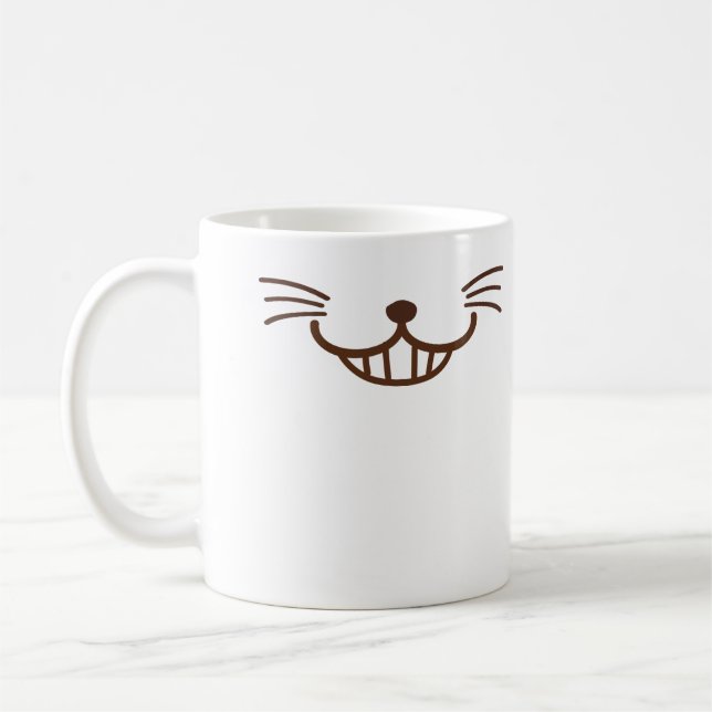It's a cat! ( Φ ω Φ ) sly smile cat face Coffee Mug (Left)