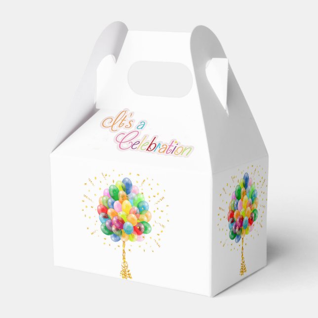 It's A  Celebration  Favour Box (Back Side)
