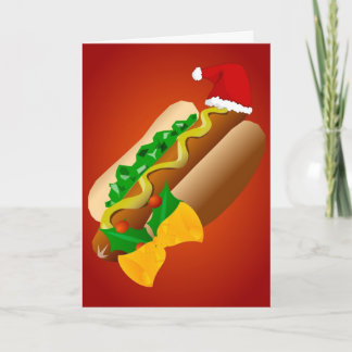 It's a Christmas Hotdog Holiday Card