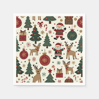 It's a Christmas napkin. Napkin