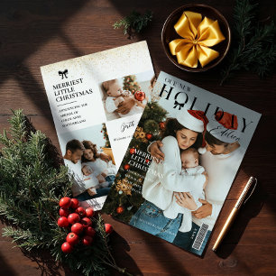 It's A Christmas Party Family Photo Magazine Cover Holiday Card