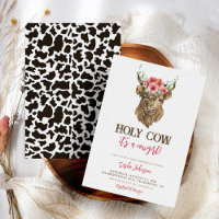 It's a Cowgirl Floral Cow Western Baby Shower