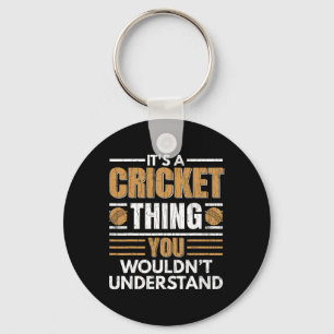It's A Cricket Thing Funny Player Coach Sports Gra Key Ring