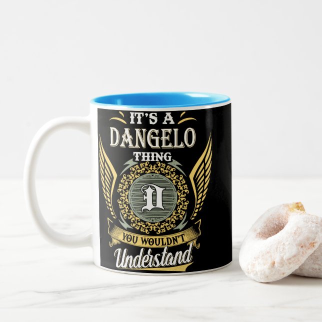  It's A Dangelo Thing You Couldn't Understand Two-Tone Coffee Mug (With Donut)