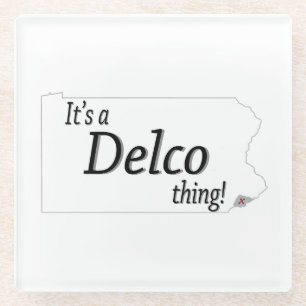 Its a DELCO thing! Glass Coaster