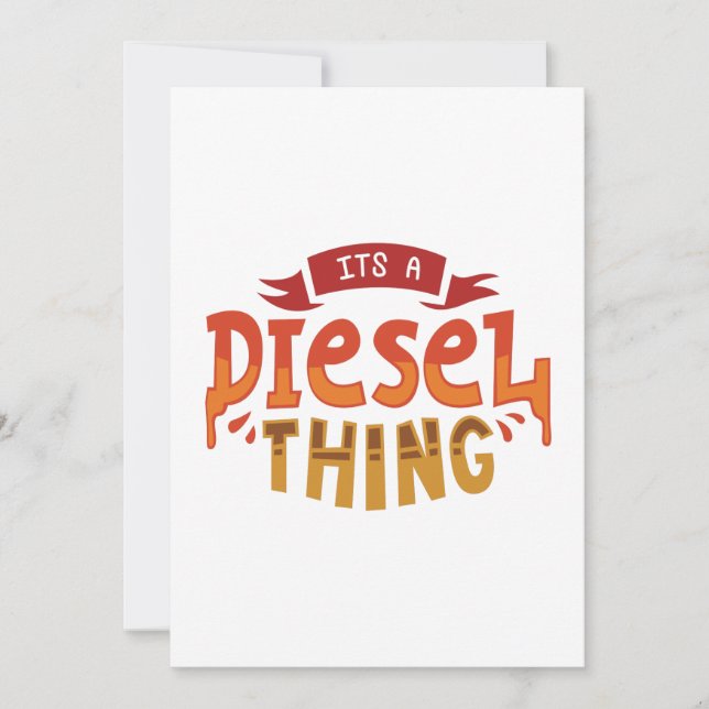 It's A Diesel Thing Truck Driver Trucker Gift Thank You Card (Front)