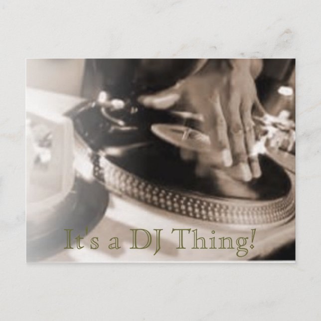 It's a DJ Thing! Postcard (Front)