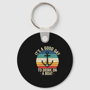 Its A Drink On Boat Nautical Anchor Summer Key Ring