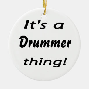It's a drummer thing! ceramic tree decoration