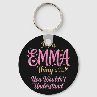 It's A Emma Thing Pink Gold Women Gift Key Ring