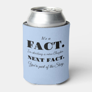 It's A Fact Groomsman Funny Proposal Light Blue Can Cooler