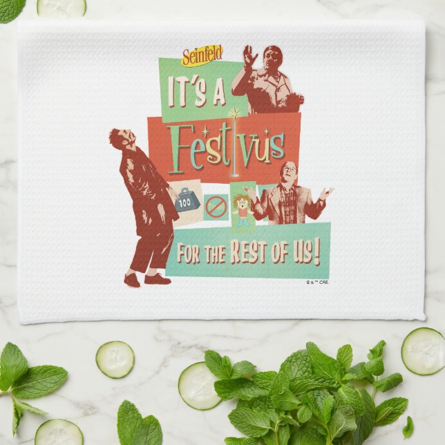 It's a Festivus for the Rest of Us Tea Towel (Folded)