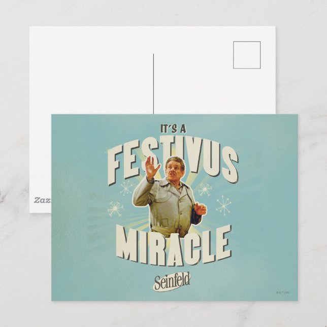 It's a Festivus Miracle Postcard (Front/Back)